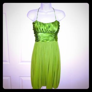 Suzi Chin lime green dress